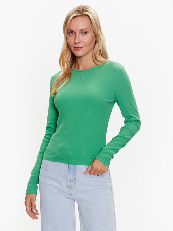 Tommy Jeans Tommy Jeans Блуза DW0DW14277 Зелен Slim Fit
