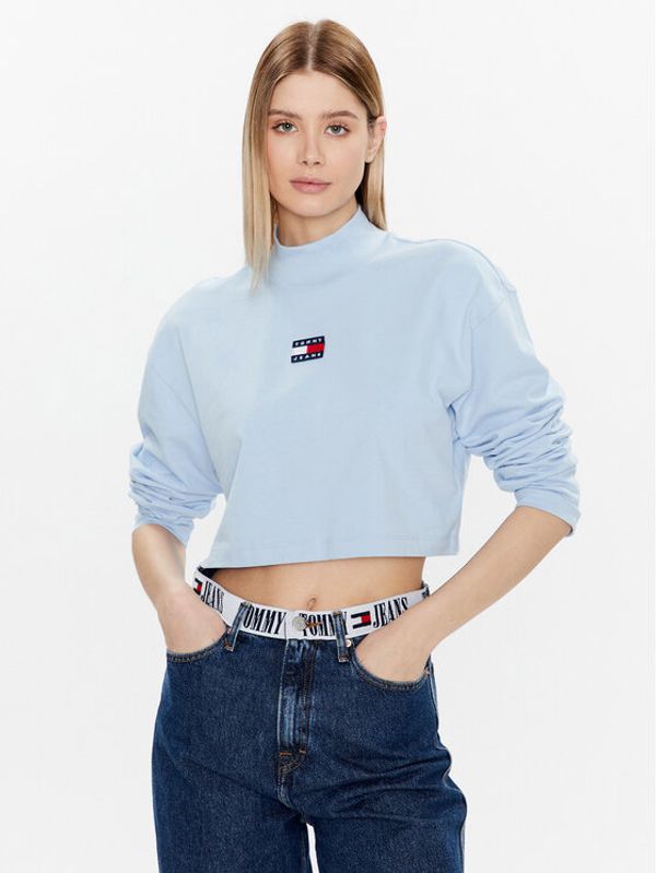 Tommy Jeans Tommy Jeans Блуза DW0DW14884 Син Cropped Fit