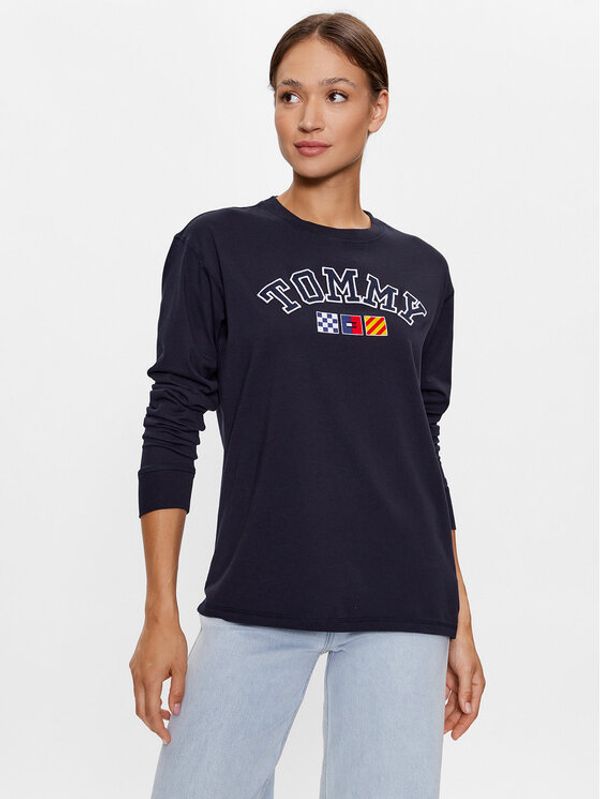 Tommy Jeans Tommy Jeans Блуза DW0DW16168 Тъмносин Oversize