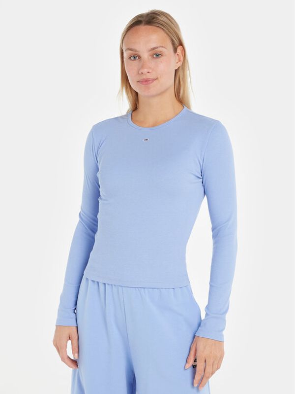 Tommy Jeans Tommy Jeans Блуза Essential DW0DW14277 Син Slim Fit