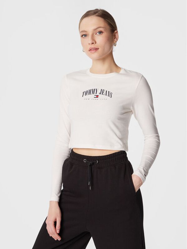 Tommy Jeans Tommy Jeans Блуза Essential Logo DW0DW14911 Бял Regular Fit