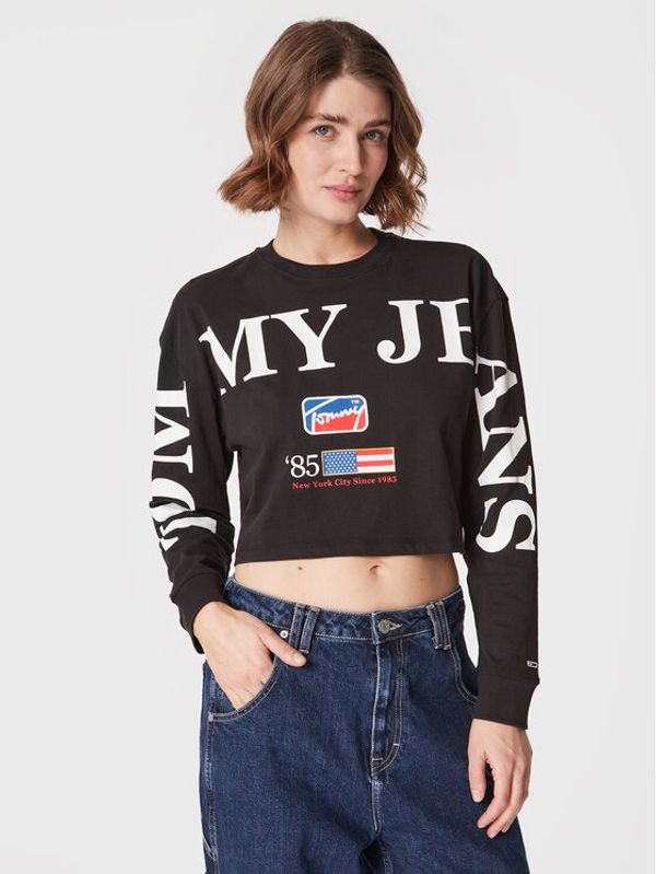 Tommy Jeans Tommy Jeans Блуза Modern Sport DW0DW14909 Черен Relaxed Fit