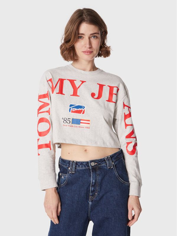 Tommy Jeans Tommy Jeans Блуза Modern Sport DW0DW14909 Сив Relaxed Fit