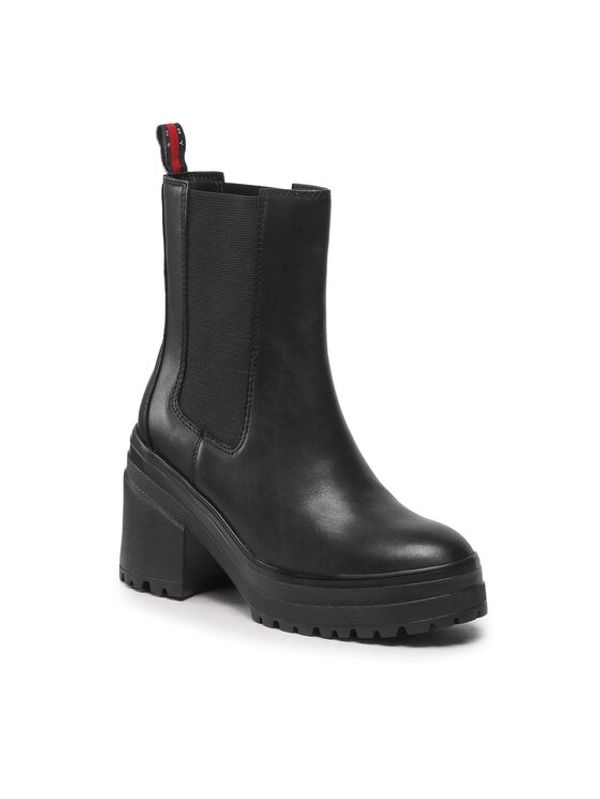 Tommy Jeans Tommy Jeans Боти Color Outsole Boot EN0EN02160 Черен