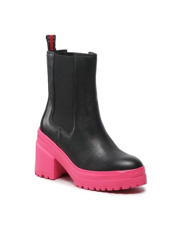 Tommy Jeans Tommy Jeans Боти Color Outsole Boot EN0EN02160 Черен