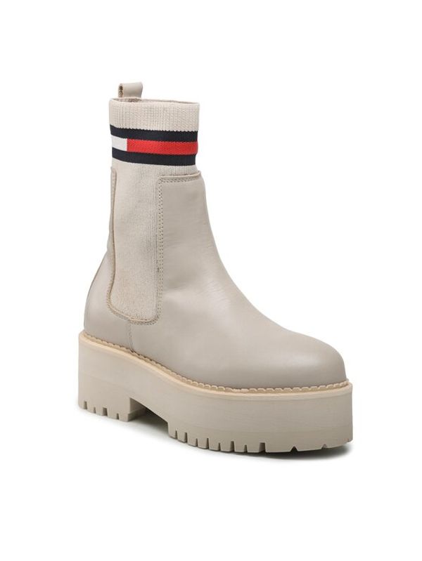 Tommy Jeans Tommy Jeans Боти Tamy Higher - 2a Chelsea EN0EN02004 Бежов