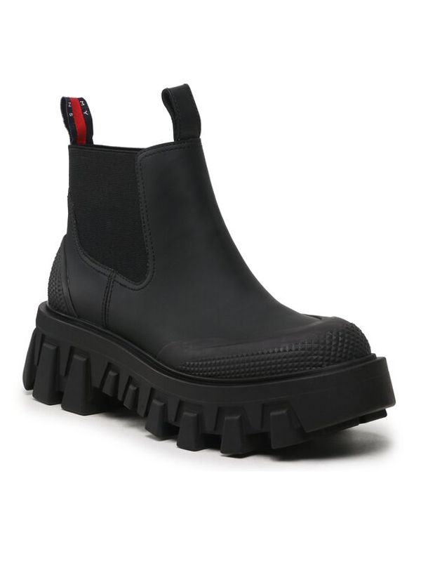 Tommy Jeans Tommy Jeans Боти тип челси Tjw Rubber Rain Boot EN0EN02234 Черен