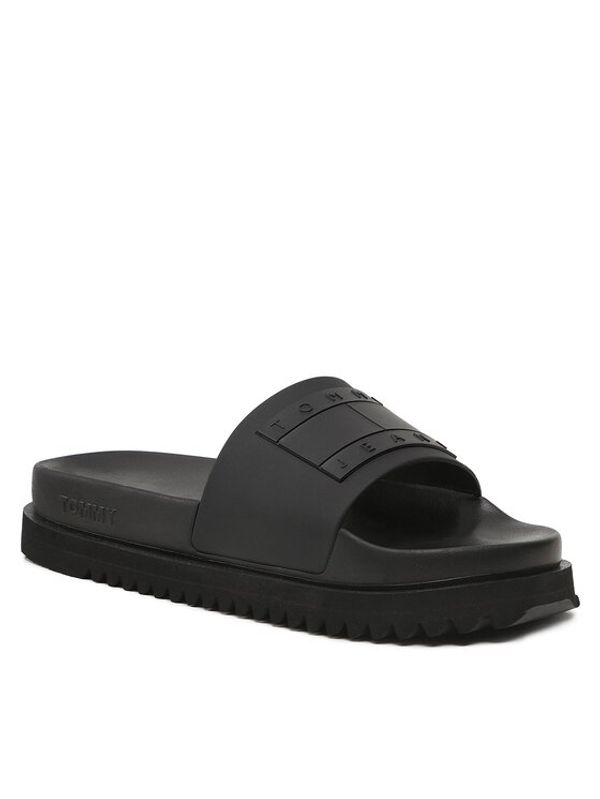 Tommy Jeans Tommy Jeans Чехли Cleated Pool Slide EM0EM01238 Черен