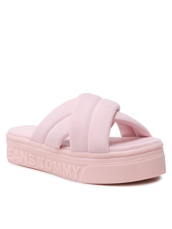 Tommy Jeans Tommy Jeans Чехли Fltfrm Sandal EN0EN02116 Розов