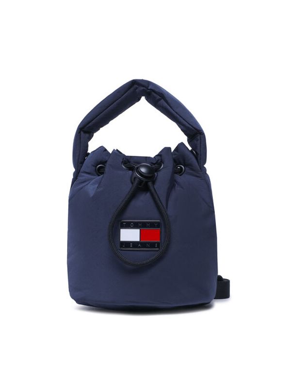 Tommy Jeans Tommy Jeans Дамска чанта Hype Conscious Bucket Bag AW0AW14142 Тъмносин