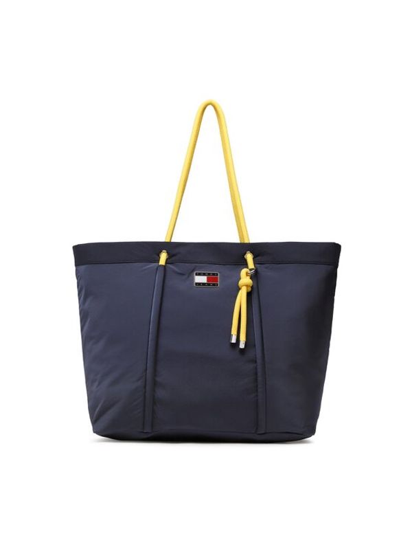 Tommy Jeans Tommy Jeans Дамска чанта Tjw Beach Summer Tote AW0AW14583 Тъмносин