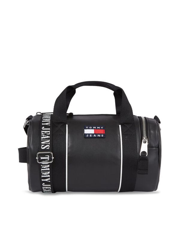 Tommy Jeans Tommy Jeans Дамска чанта Tjw Heritage Barrel Bag AW0AW15431 Черен