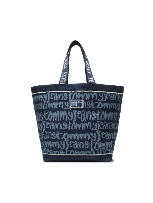 Tommy Jeans Tommy Jeans Дамска чанта Tjw Heritage Tote Denim AW0AW14973 Син
