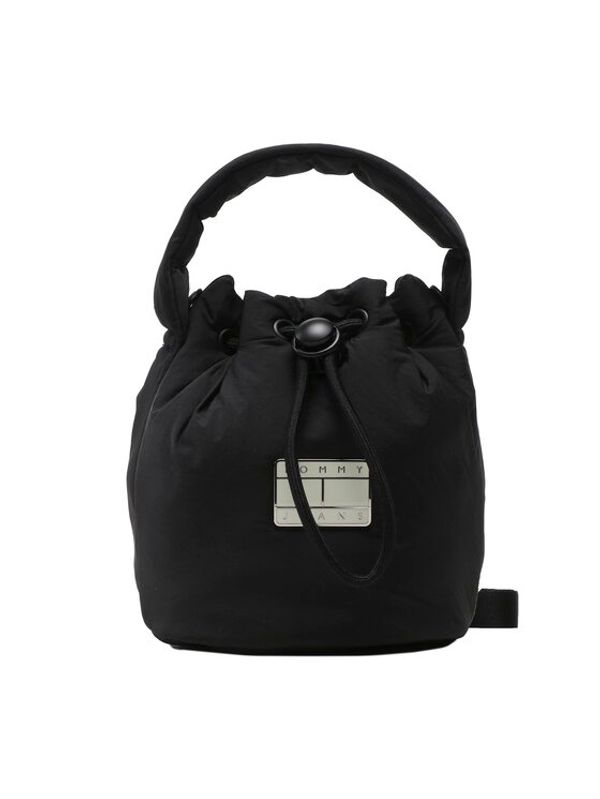 Tommy Jeans Tommy Jeans Дамска чанта Tjw Hype Conscious Bucket Bag AW0AW14142 Черен
