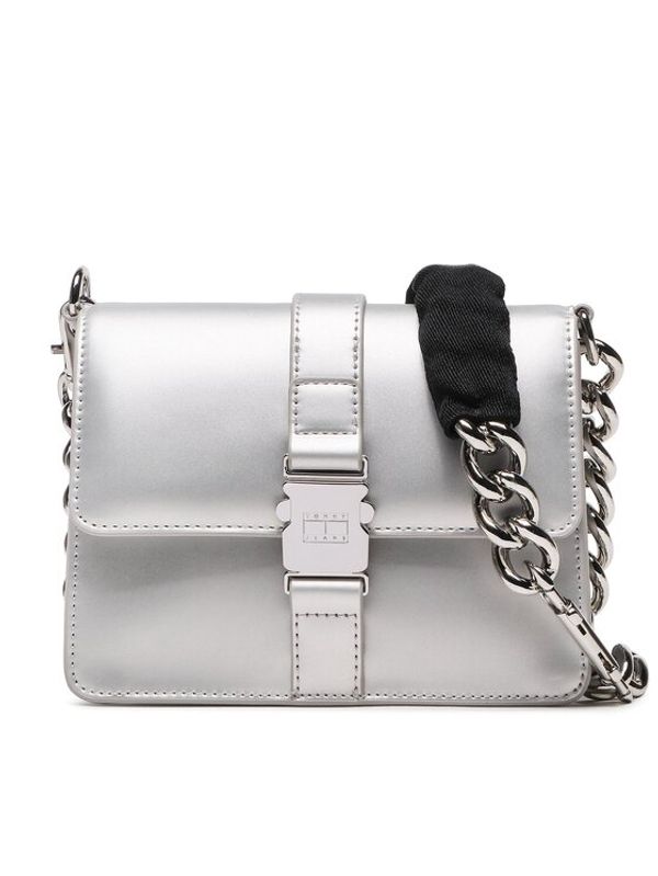Tommy Jeans Tommy Jeans Дамска чанта Tjw Item Crossover Metallic AW0AW14971 Сребрист