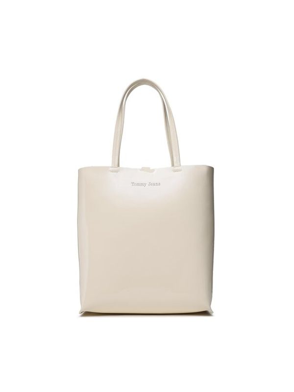 Tommy Jeans Tommy Jeans Дамска чанта Tjw Must North South Patent Tote AW0AW15540 Бежов