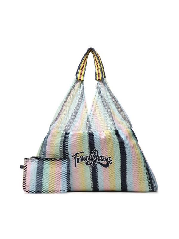 Tommy Jeans Tommy Jeans Дамска чанта Tjw Spring Break Mesh Tote AW0AW14576 Цветен