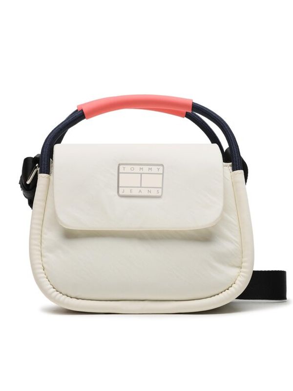 Tommy Jeans Tommy Jeans Дамска чанта Tjw Summer Festival Flap Xover AW0AW14961 Екрю