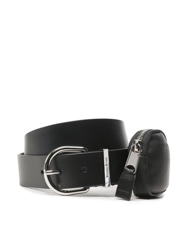 Tommy Jeans Tommy Jeans Дамски колан Tjw Elevated Fashion Leather 3.5 AW0AW14074 Черен