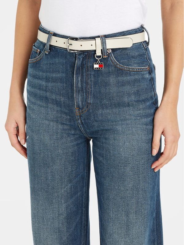 Tommy Jeans Tommy Jeans Дамски колан Tjw Hanging Plaque Leather 2.5 AW0AW15483 Бежов