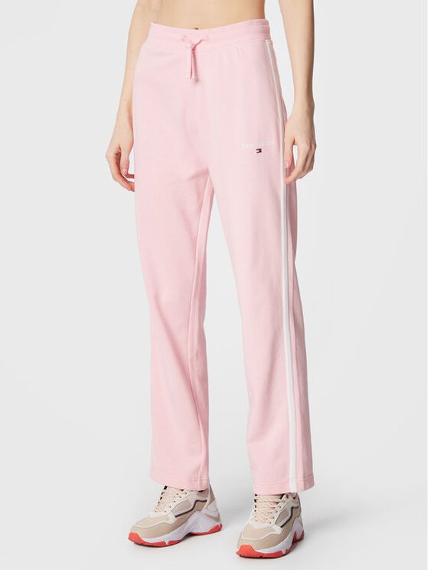 Tommy Jeans Tommy Jeans Долнище анцуг Linear 2 Logo DW0DW14993 Розов Regular Fit