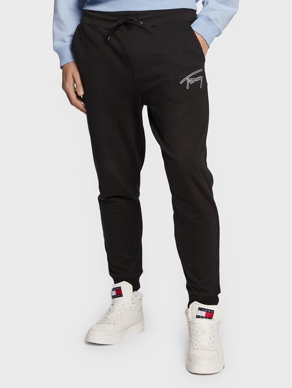 Tommy Jeans Tommy Jeans Долнище анцуг Signature DM0DM15809 Черен Regular Fit