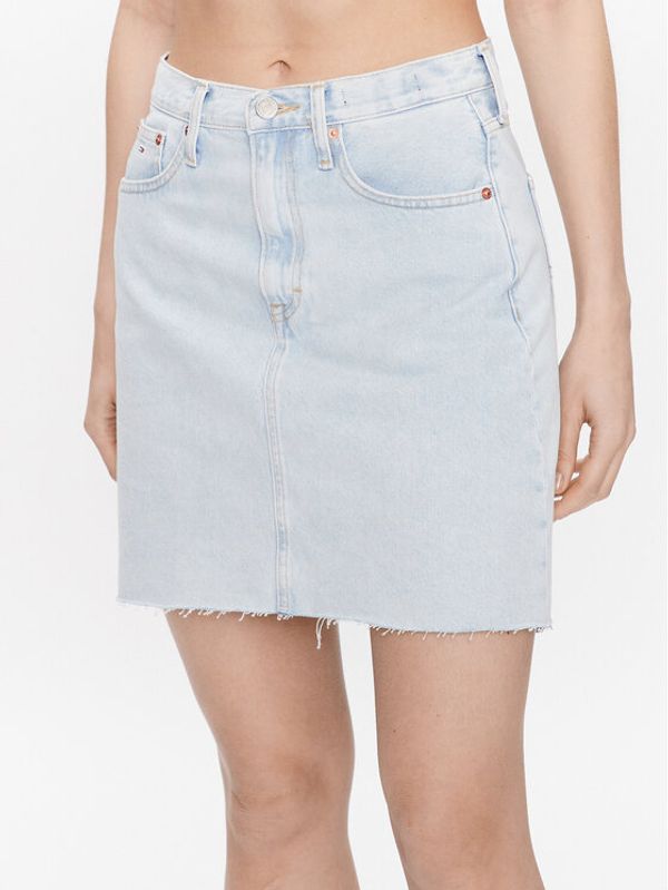 Tommy Jeans Tommy Jeans Дънкова пола DW0DW15624 Син Regular Fit