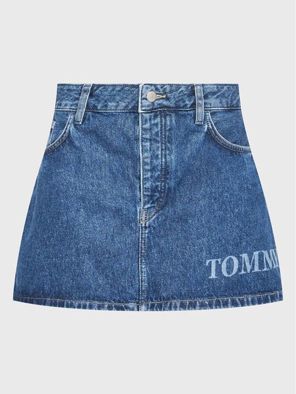 Tommy Jeans Tommy Jeans Дънкова пола Micro DW0DW14834 Тъмносин Regular Fit