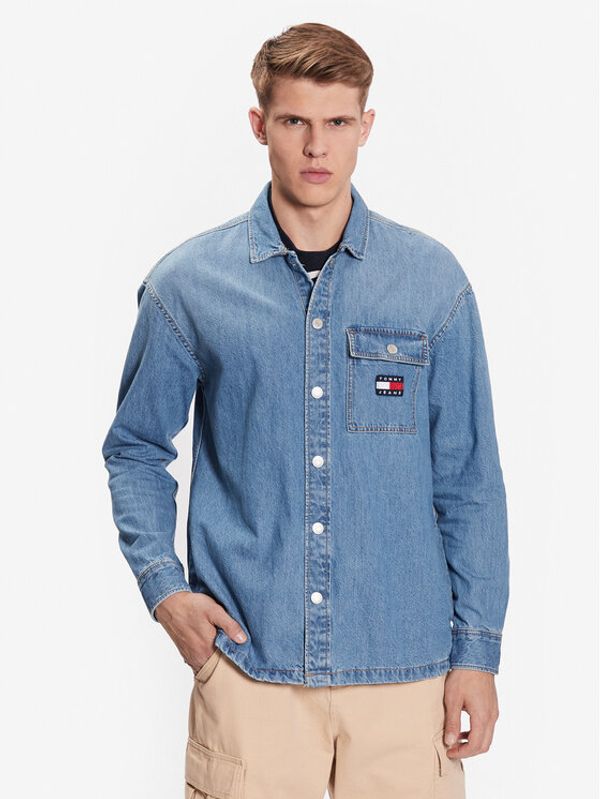 Tommy Jeans Tommy Jeans дънкова риза Classic DM0DM16598 Тъмносин Overshirt Fit