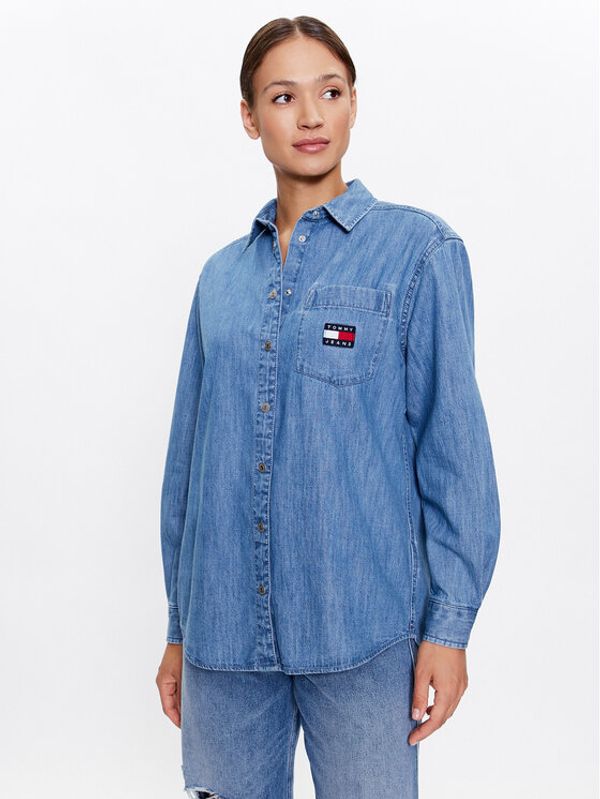 Tommy Jeans Tommy Jeans дънкова риза DW0DW16166 Син Boyfriend Fit