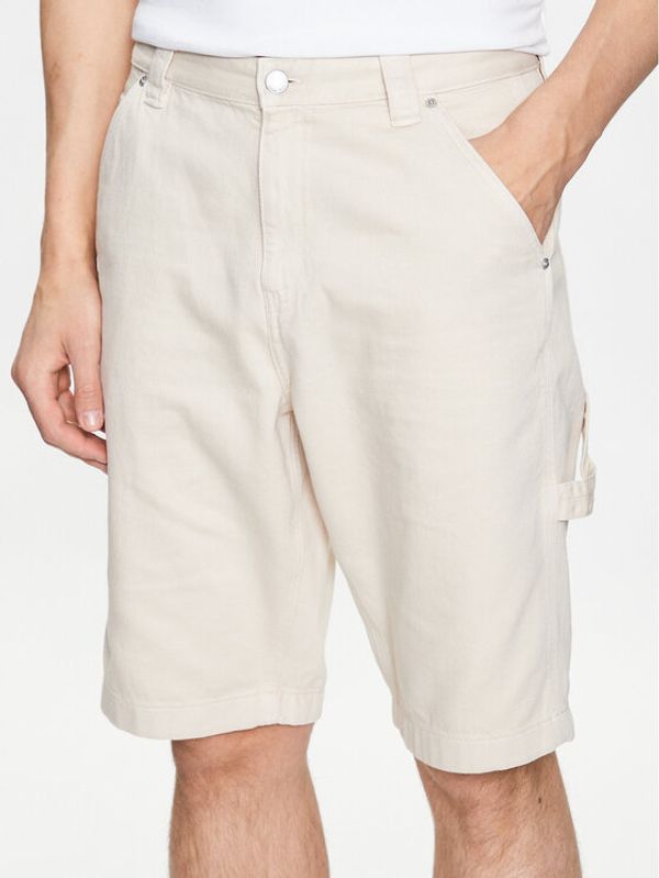 Tommy Jeans Tommy Jeans Дънкови шорти Aiden DM0DM16159 Бежов Baggy Fit