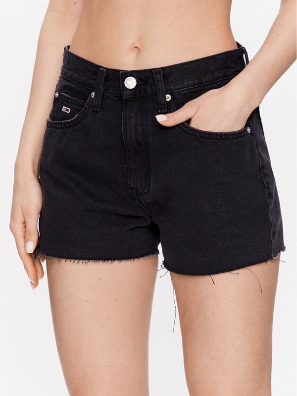 Tommy Jeans Tommy Jeans Дънкови шорти Hot Pant DW0DW15591 Черен Regular Fit