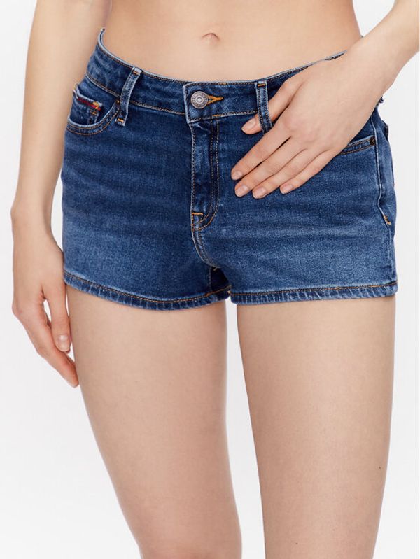 Tommy Jeans Tommy Jeans Дънкови шорти Nora DW0DW15603 Син Skinny Fit
