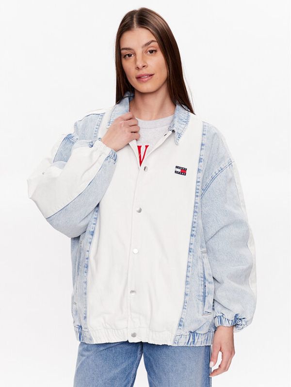 Tommy Jeans Tommy Jeans Дънково яке College DW0DW15617 Син Oversize