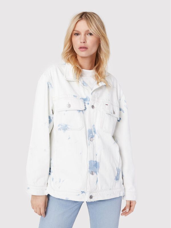 Tommy Jeans Tommy Jeans Дънково яке Tjw DW0DW12415 Бял Oversize