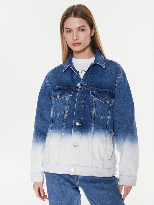 Tommy Jeans Tommy Jeans Дънково яке Trucker DW0DW14848 Син Oversize