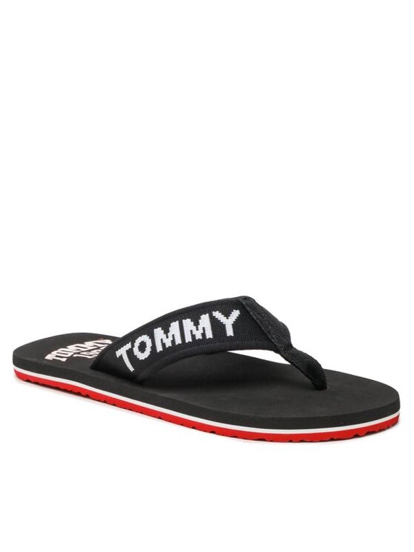 Tommy Jeans Tommy Jeans Джапанки Flip Flop Logo Tape EM0EM01147 Черен