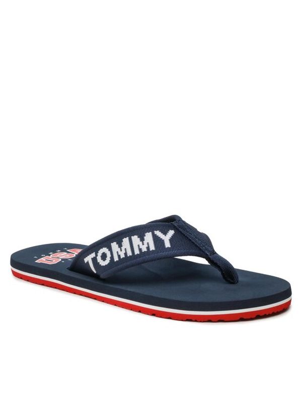 Tommy Jeans Tommy Jeans Джапанки Flip Flop Logo Tape EM0EM01147 Тъмносин