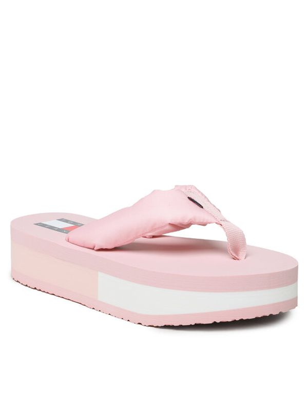 Tommy Jeans Tommy Jeans Джапанки Webbing Mid Beach Sndl Nw Strip EN0EN02114 Розов