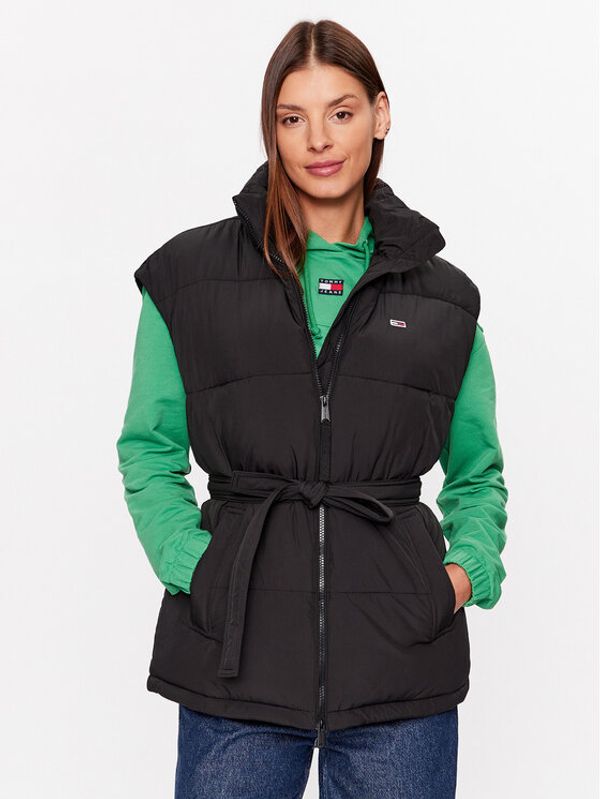 Tommy Jeans Tommy Jeans Елек DW0DW15858 Черен Regular Fit