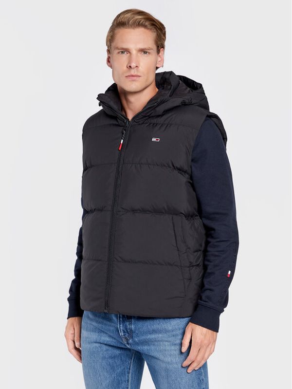 Tommy Jeans Tommy Jeans Елек Essential DM0DM15449 Черен Regular Fit