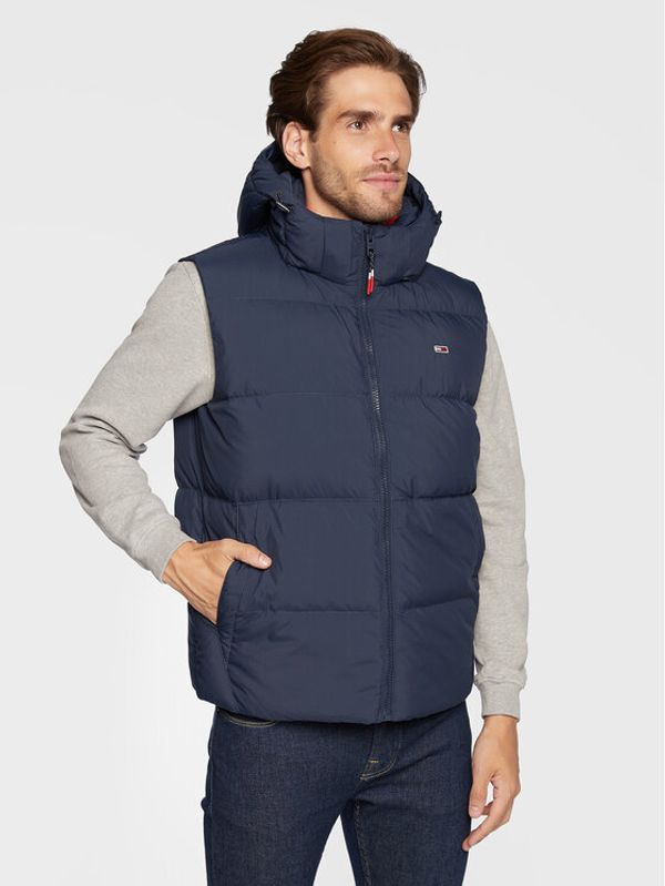 Tommy Jeans Tommy Jeans Елек Essential DM0DM15449 Тъмносин Regular Fit