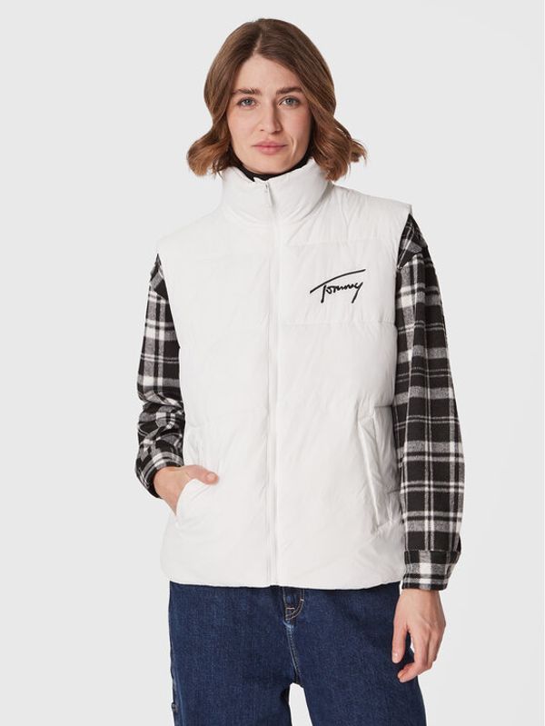 Tommy Jeans Tommy Jeans Елек Signature Modern DW0DW14946 Бял Regular Fit
