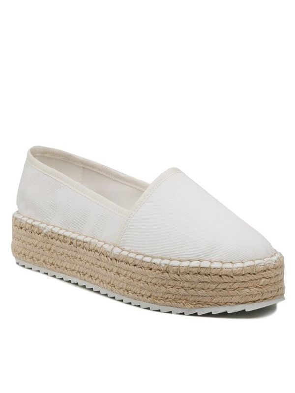 Tommy Jeans Tommy Jeans Еспадрили Flatform Espadrille EN0EN02078 Бял