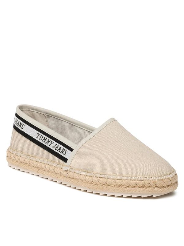 Tommy Jeans Tommy Jeans Еспадрили Tjw Flatform Webbing Espadrille EN0EN02362 Бежов