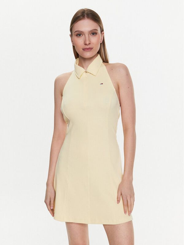 Tommy Jeans Tommy Jeans Ежедневна рокля Polo DW0DW15356 Жълт Regular Fit