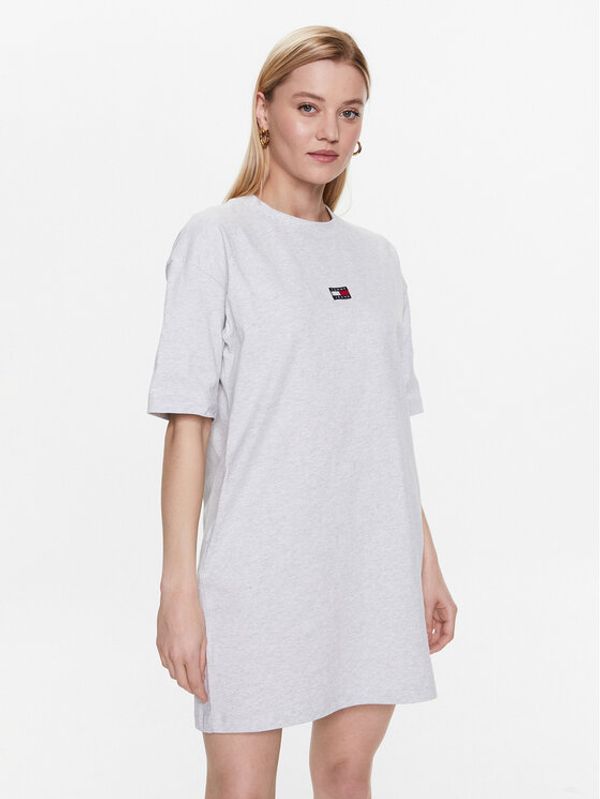 Tommy Jeans Tommy Jeans Ежедневна рокля Tjw Ova Varisity Prep Tee Dress DW0DW15570 Сив Relaxed Fit