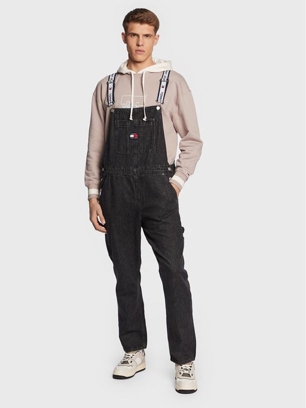 Tommy Jeans Tommy Jeans Гащеризон с презрамки DM0DM15599 Черен Regular Fit