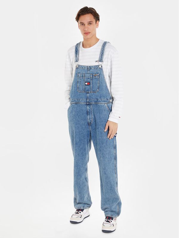 Tommy Jeans Tommy Jeans Гащеризон с презрамки DM0DM17895 Син Regular Fit