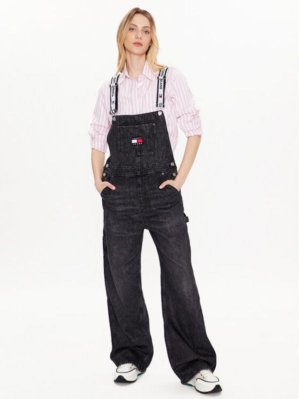 Tommy Jeans Tommy Jeans Гащеризон с презрамки DW0DW14796 Черен Regular Fit